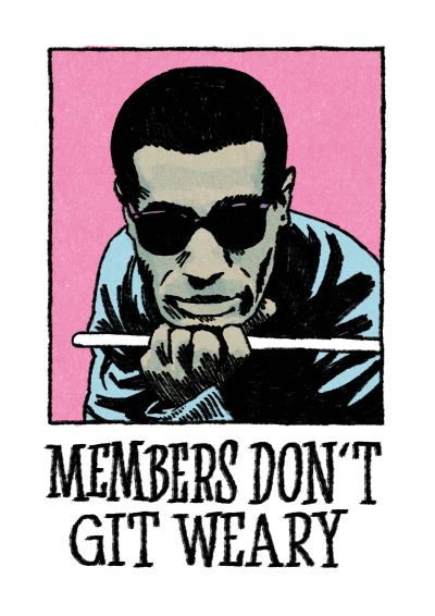 Comichafte Darstellung des Jazzdrummers Max Roach | Copyright: Vincent Sorel
